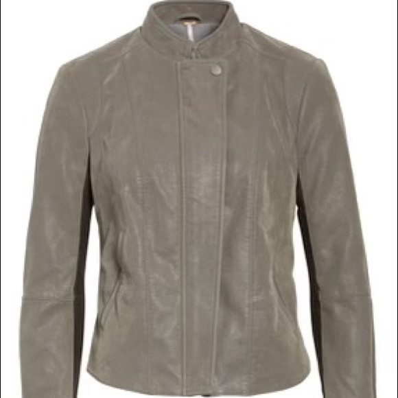 Free People Faux Leather Jacket - Picture 1 of 9